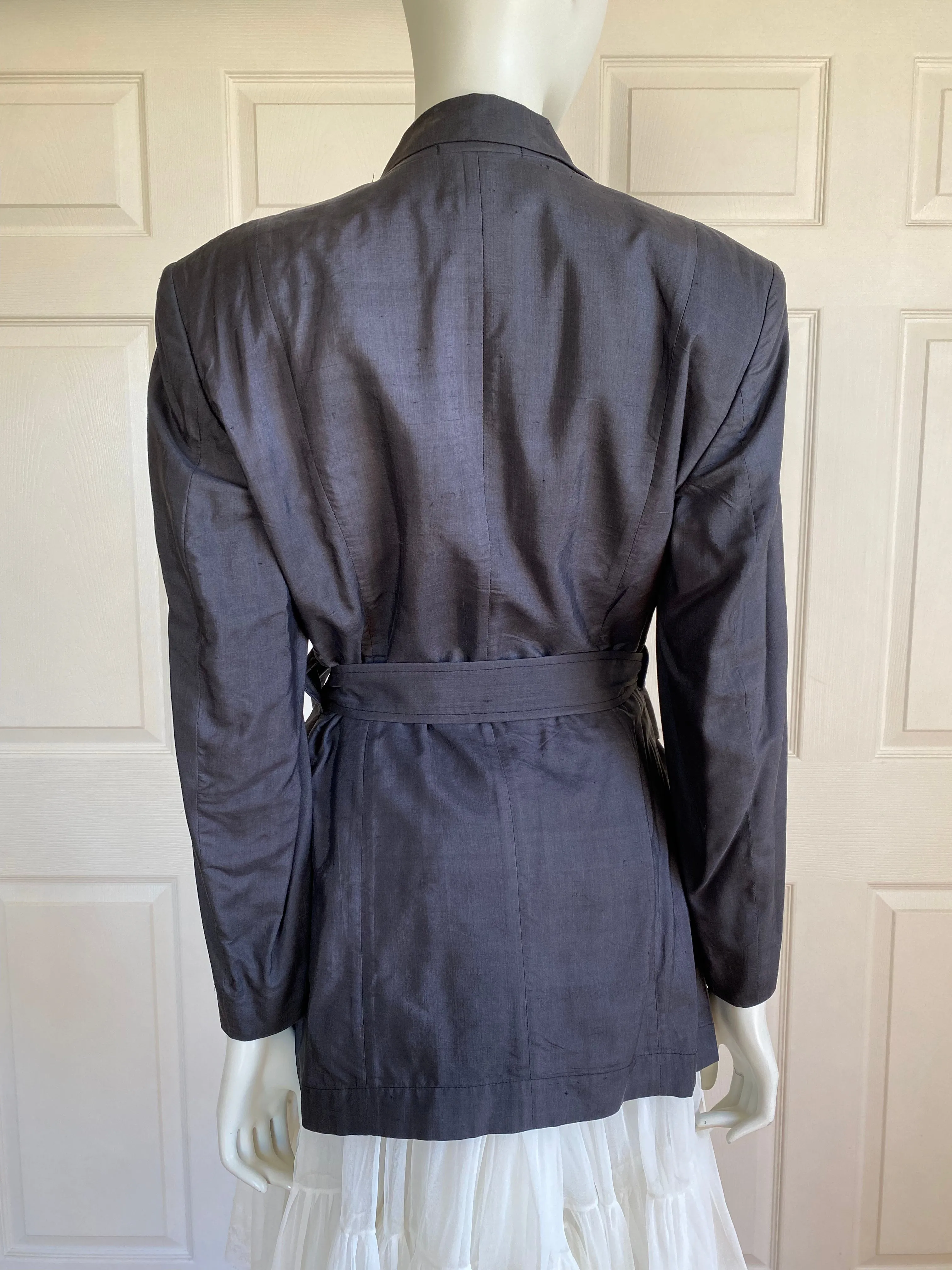 Comme des Garçons Silk Peplum Blazer*