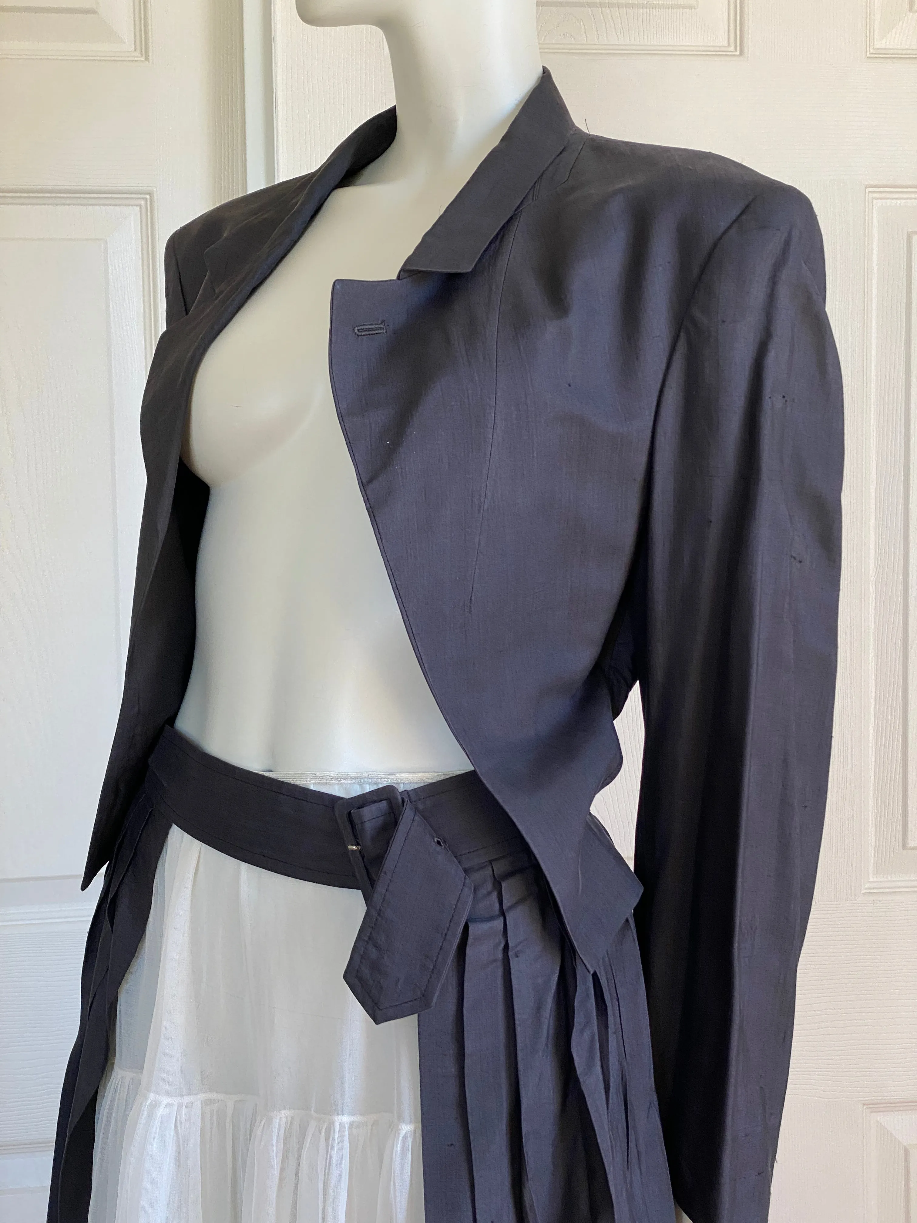 Comme des Garçons Silk Peplum Blazer*