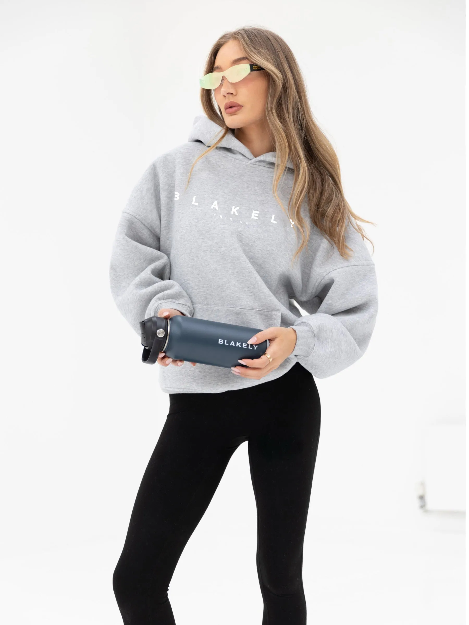 Composure Oversized Hoodie - Marl Grey