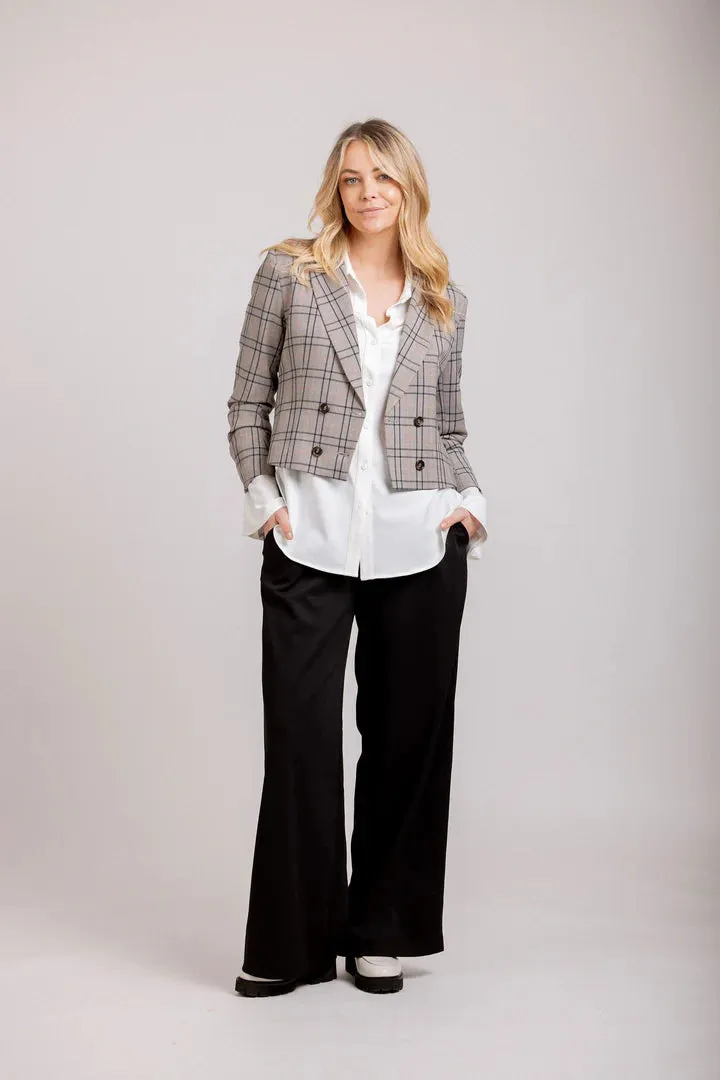 Contessa Blazer - Plaid