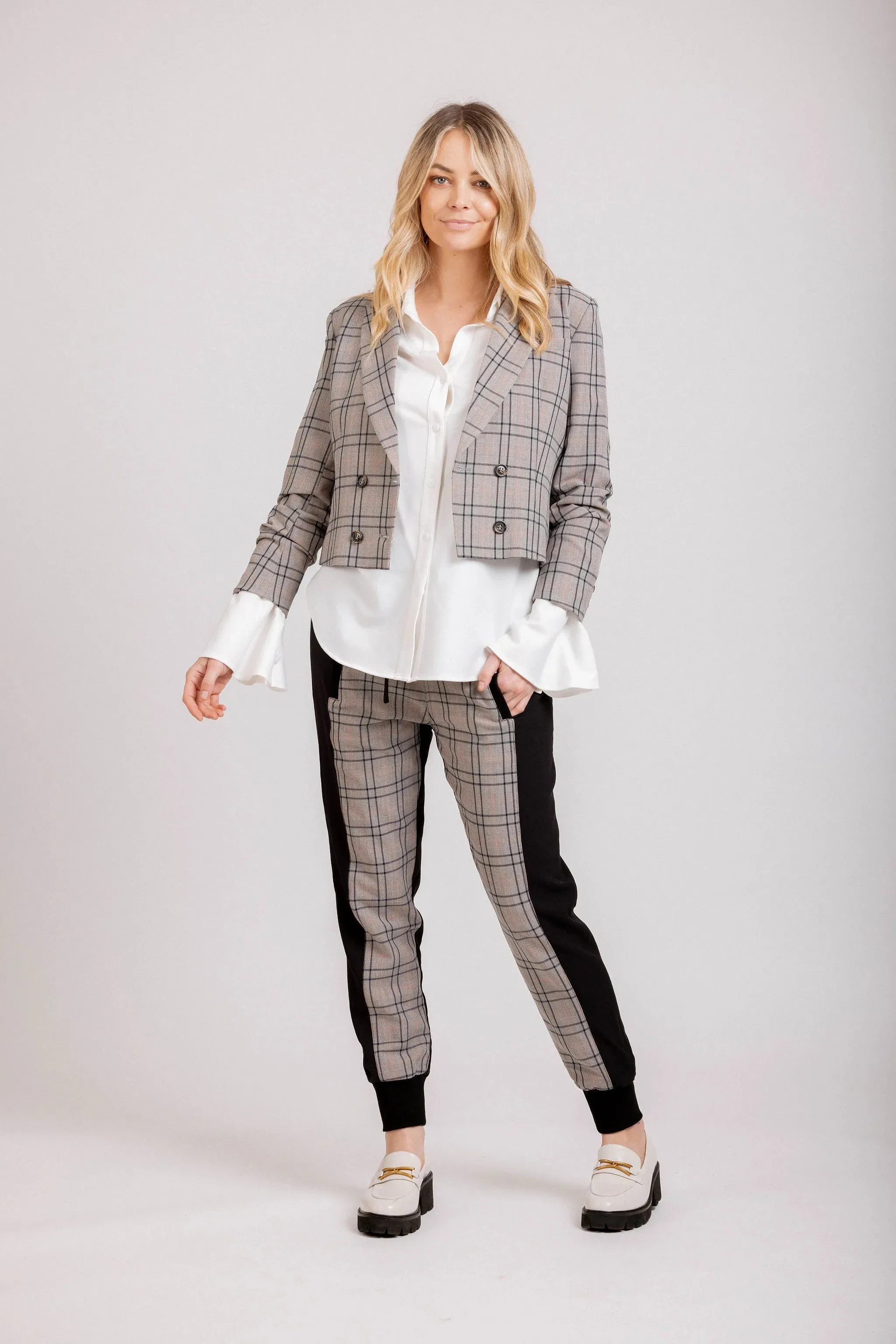 Contessa Blazer - Plaid