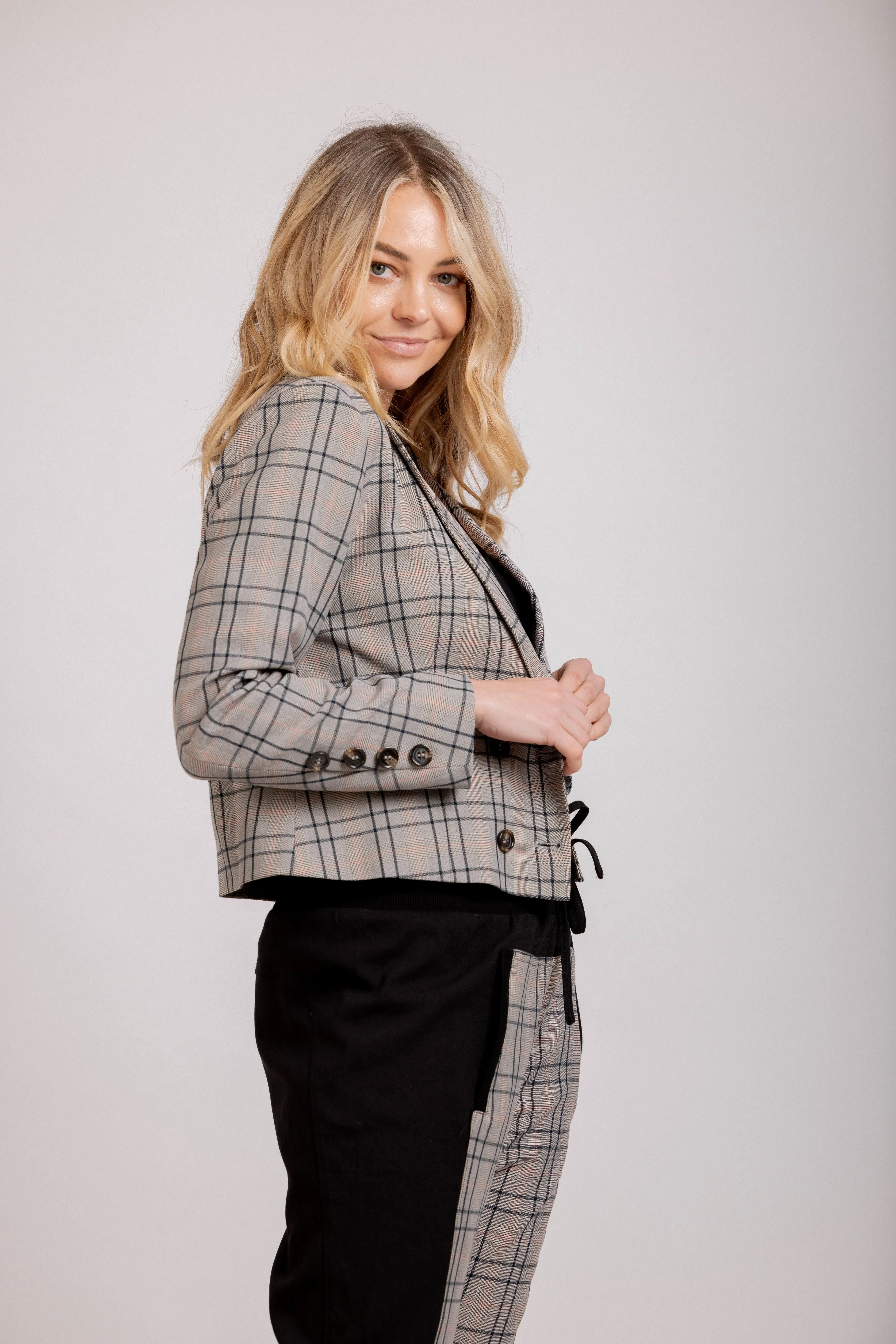 Contessa Blazer - Plaid