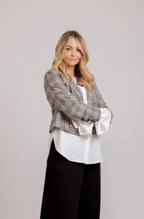 Contessa Blazer - Plaid