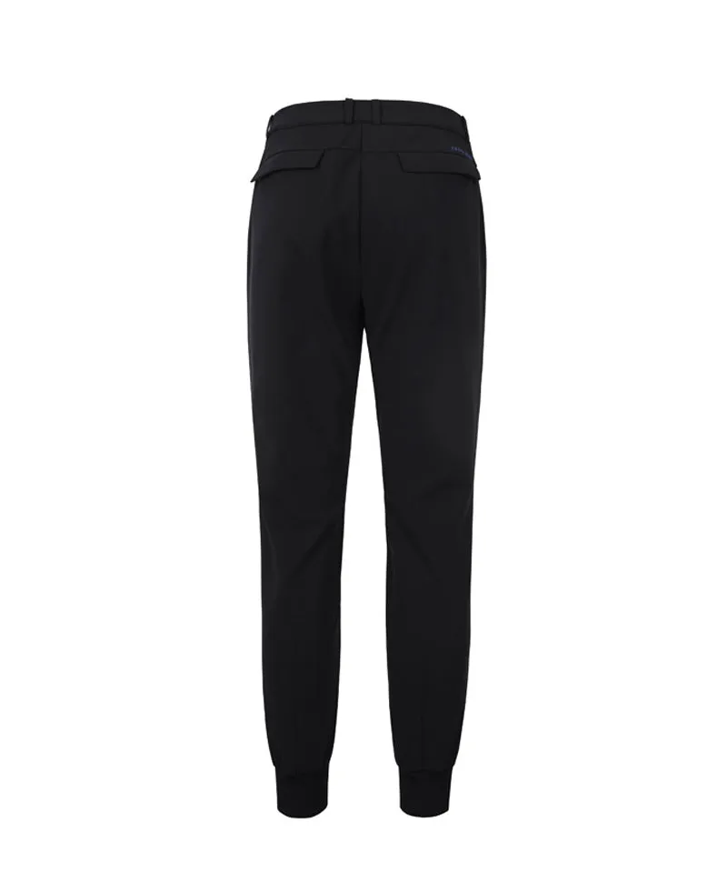 CREVE NINE: Men's Logo Semi Jogger Pants - Black