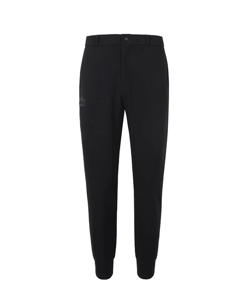 CREVE NINE: Men's Logo Semi Jogger Pants - Black