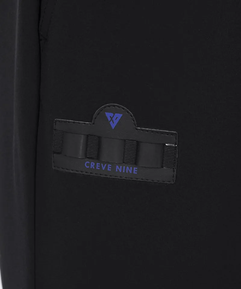 CREVE NINE: Men's Logo Semi Jogger Pants - Black