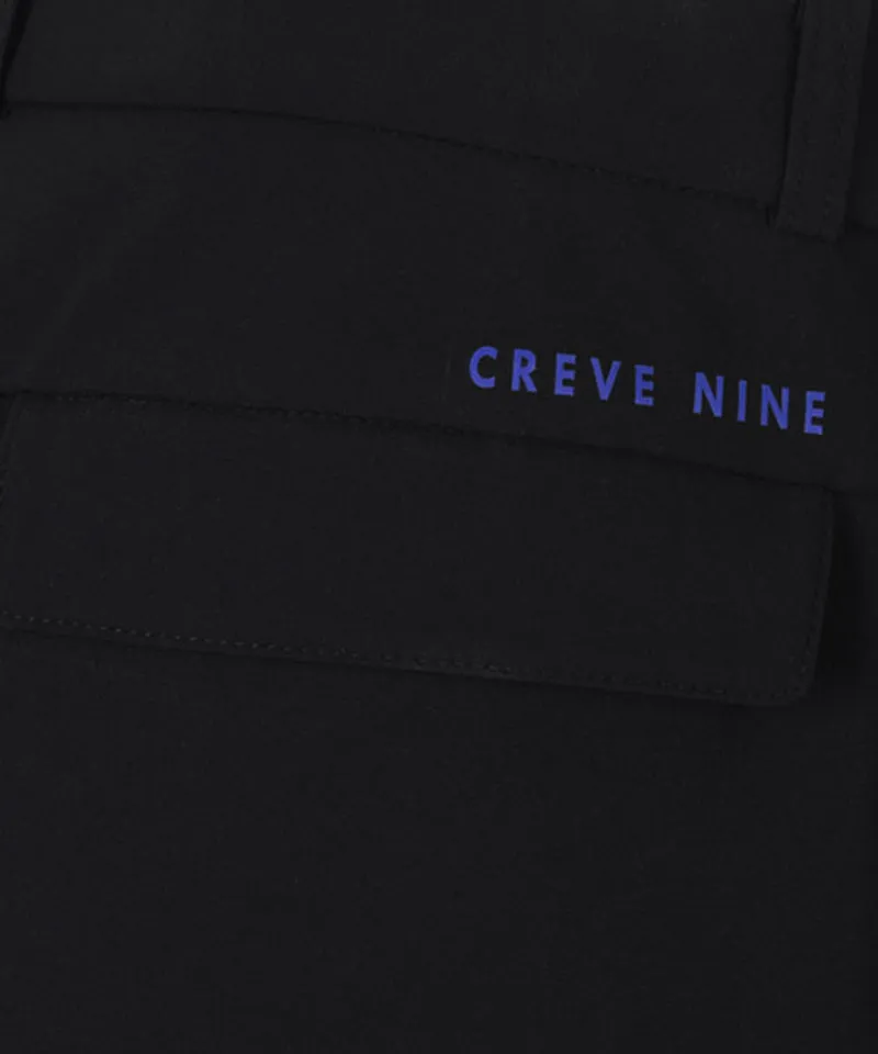 CREVE NINE: Men's Logo Semi Jogger Pants - Black