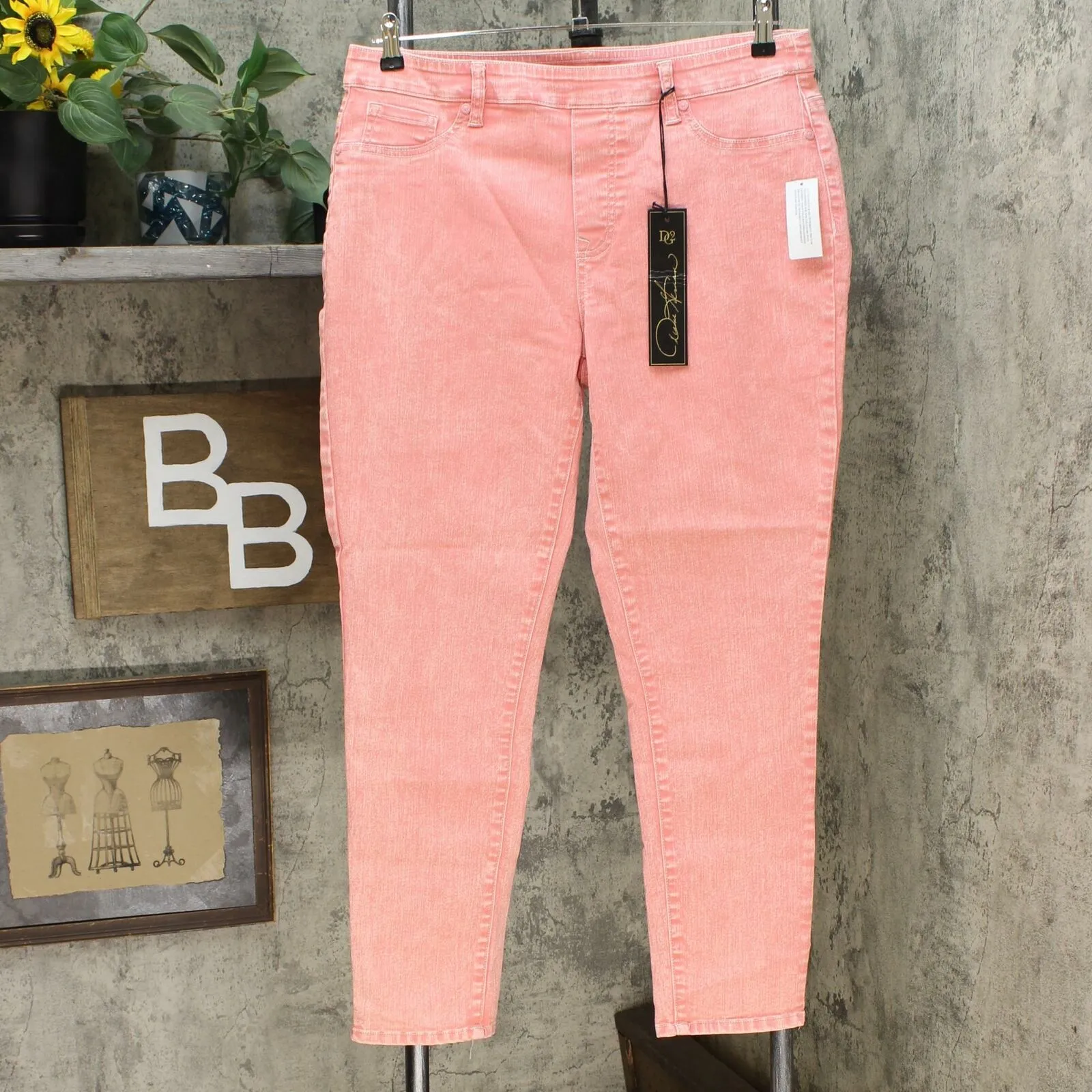 DG2 by Diane Gilman Women's Pull On Skinny Jeans