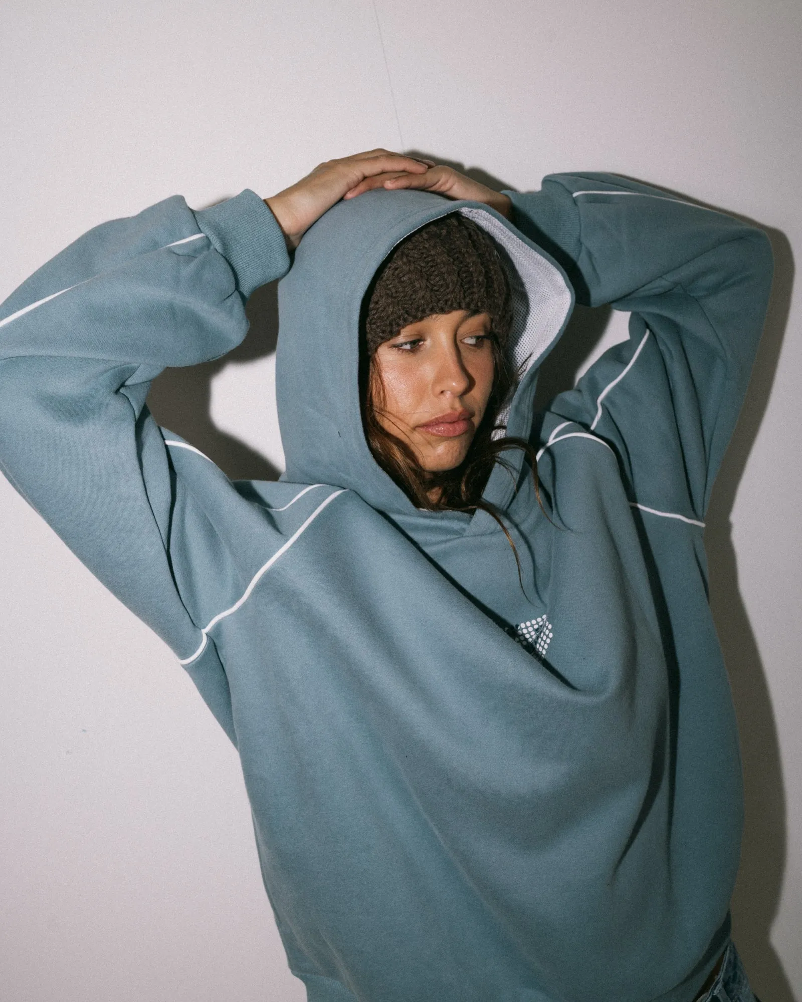 DIGI OVERSIZED HOODED FLEECE