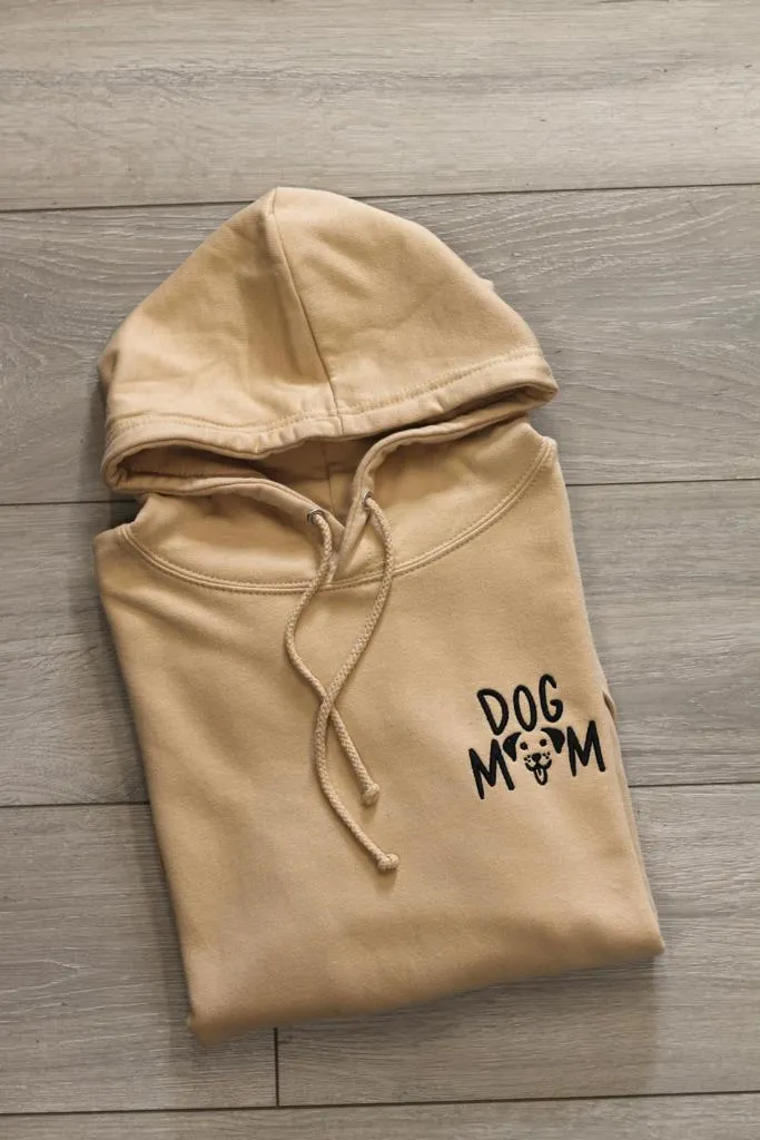 Dog Mum with dog face Sweatshirt or Hoodie