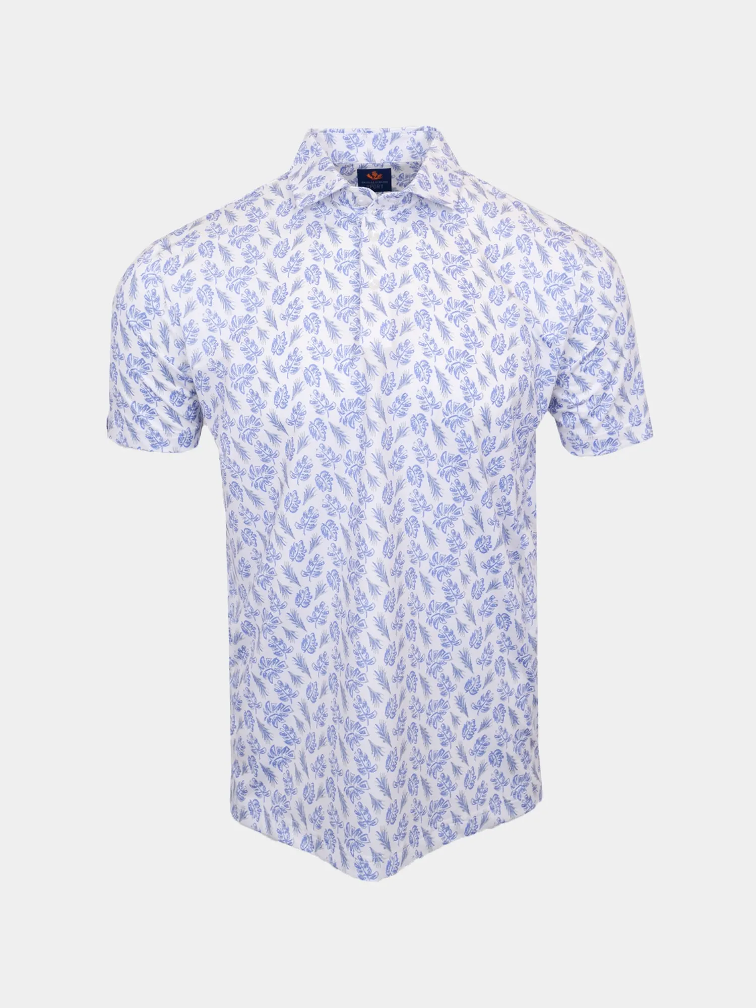 Donald Ross Sport Fit Mens Archibald Polo - WHITE/ TAFFY/ NAVY