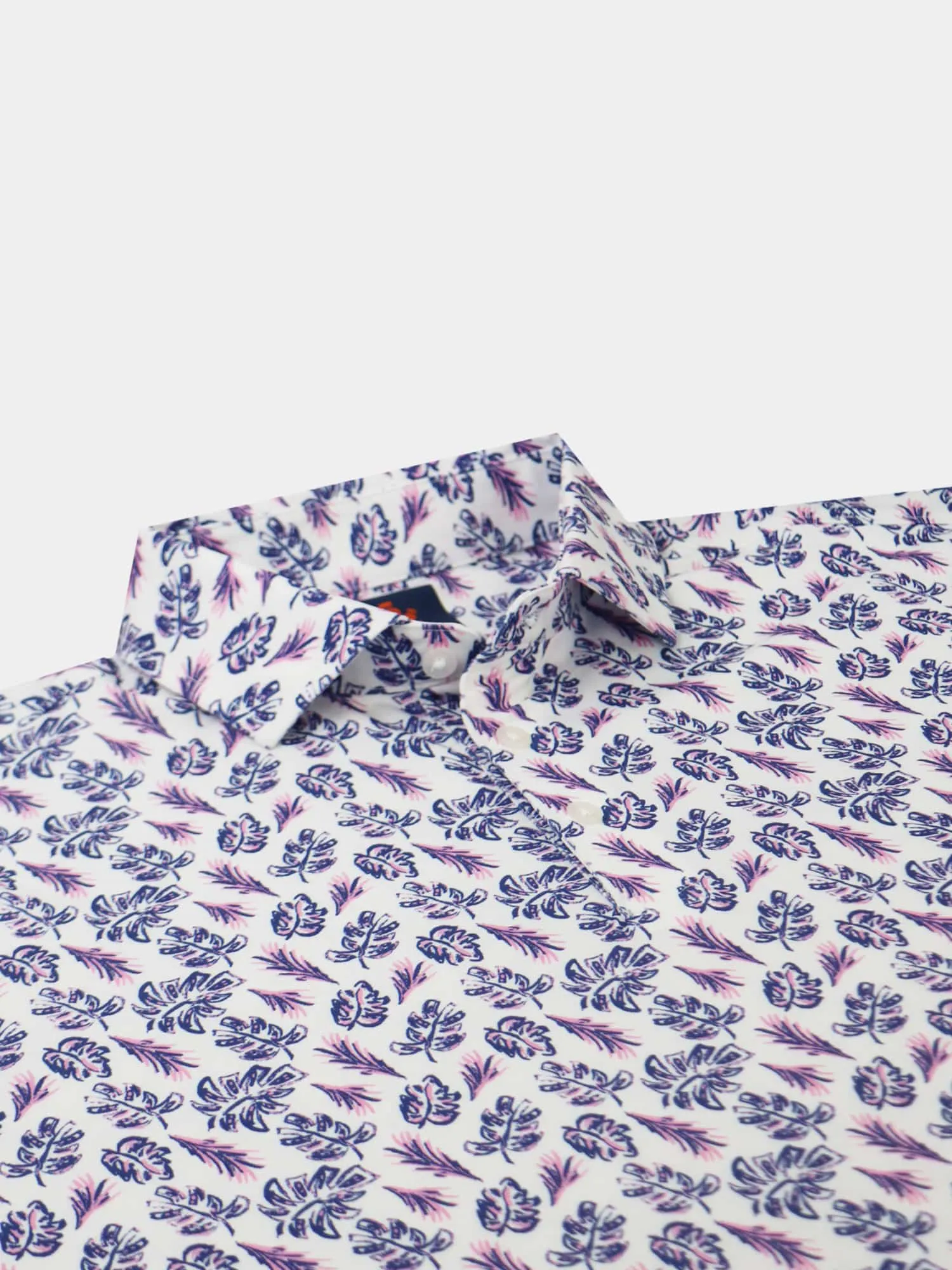 Donald Ross Sport Fit Mens Archibald Polo - WHITE/ TAFFY/ NAVY