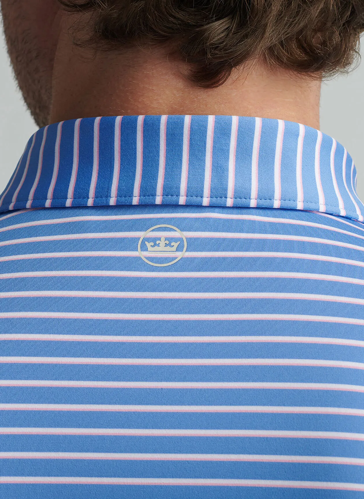 DUNNES PERFORMANCE JERSEY POLO - BLUE SEA