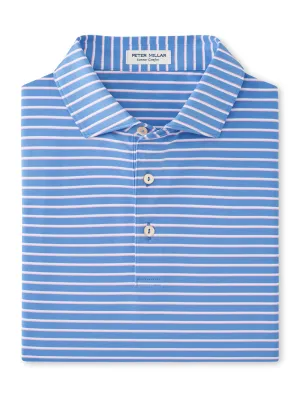 Dunnes Performance Jersey Polo by Peter Millar - Blue Sea