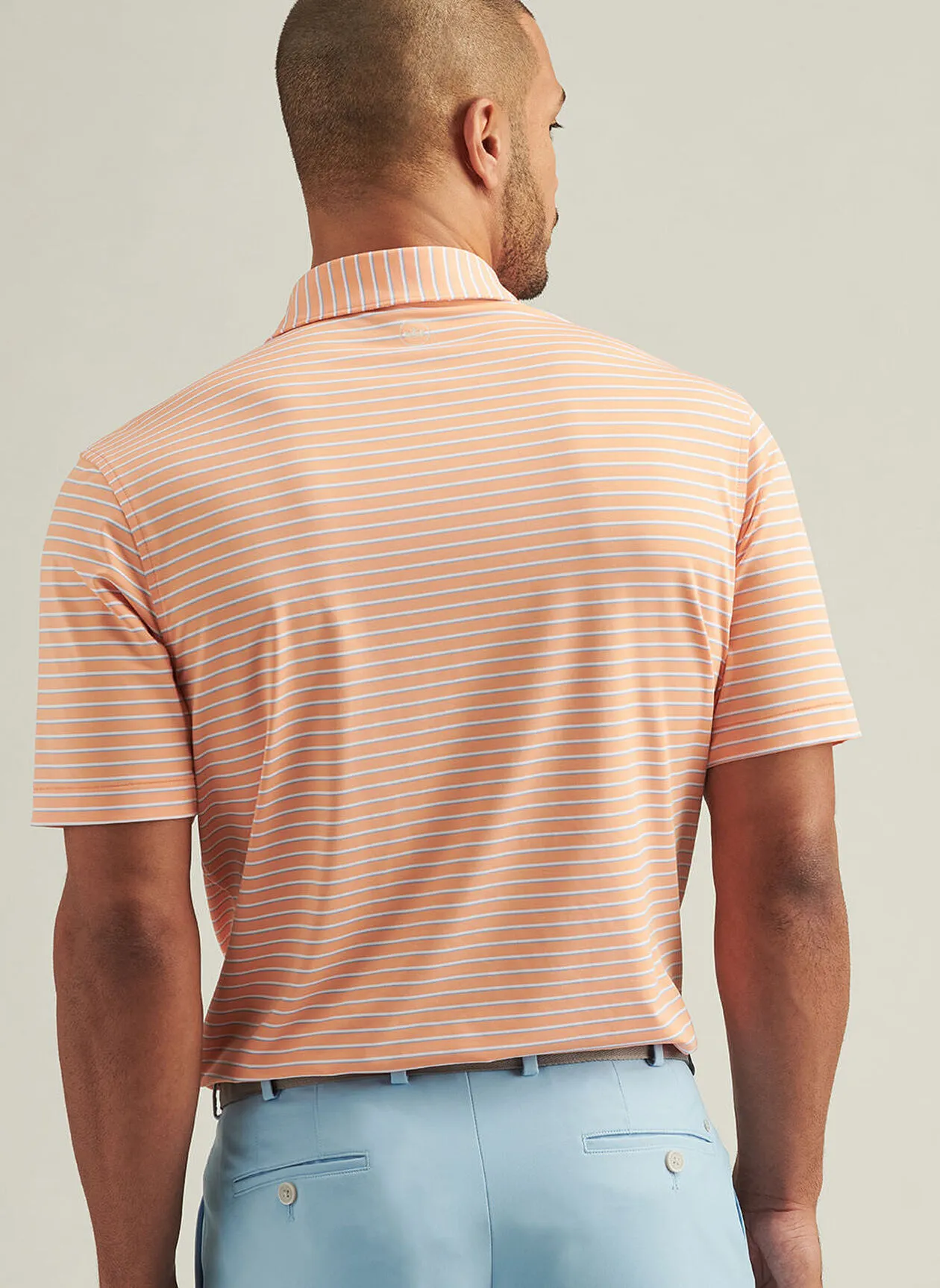 DUNNES PERFORMANCE JERSEY POLO - PAPAYA