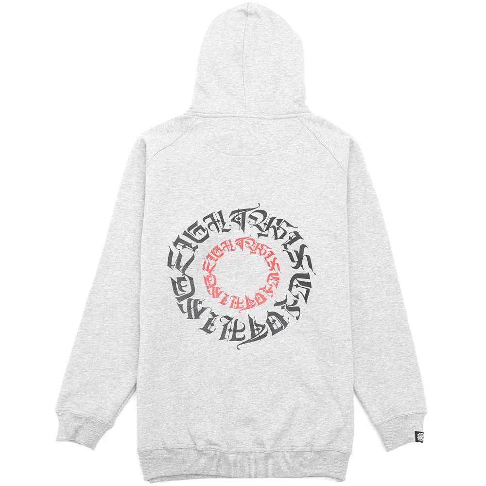 Eighty6 Circle Oversized Hoodie - Grey