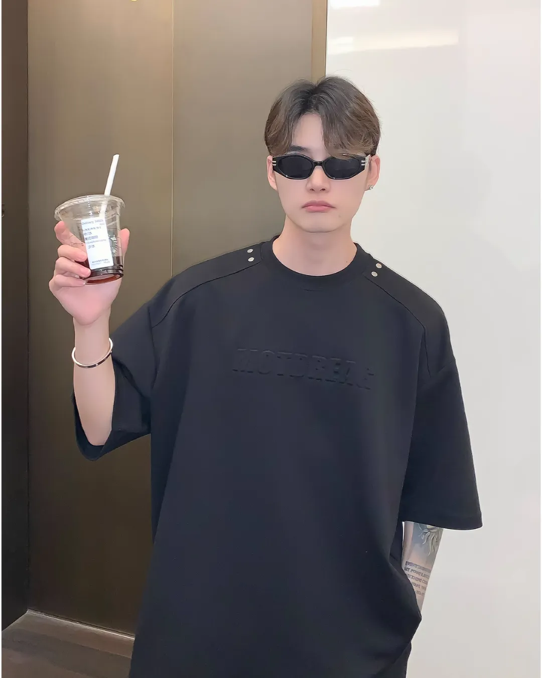 Embossed Logo Short Sleeve T-shirt / Wide Pants CBJ0069