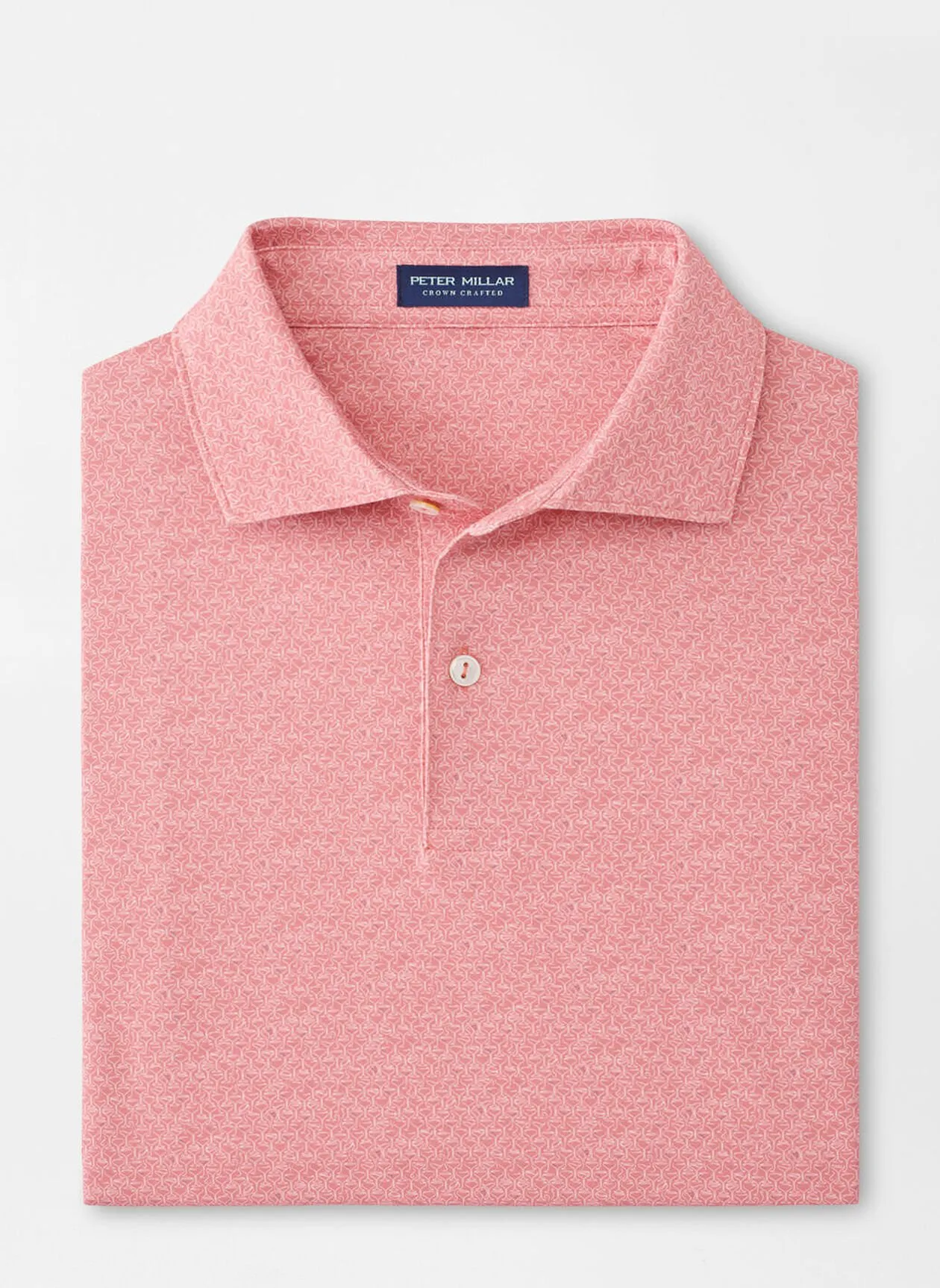 ESPRESSO MARTINIS PERFORMANCE JERSEY POLO - PINK CREPE