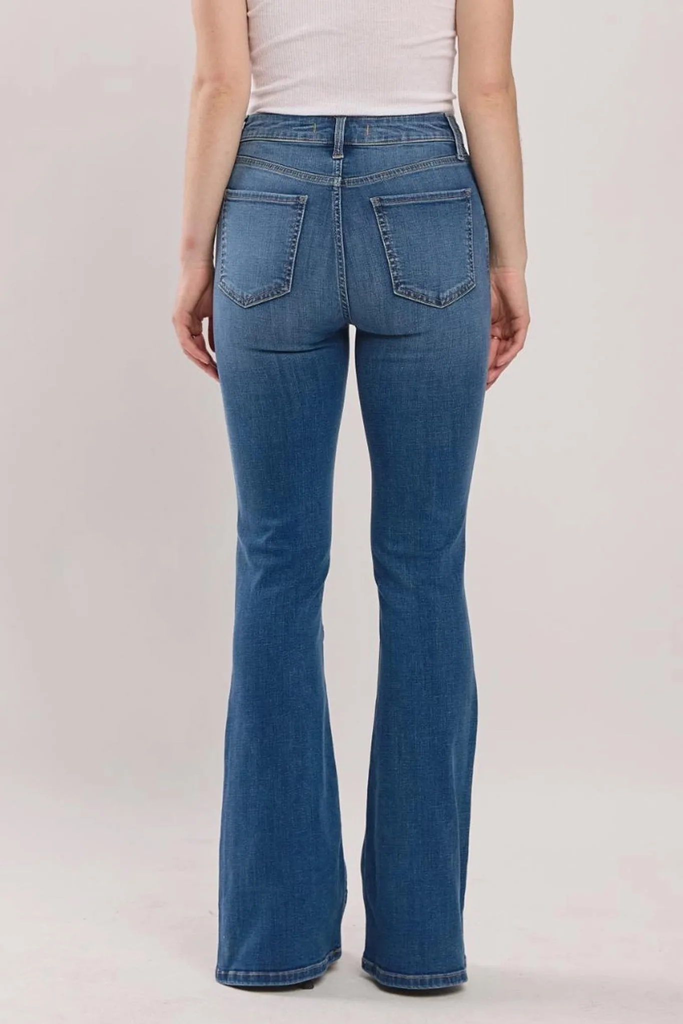 Eunina Juliana High Rise Flare Jean in Gilia