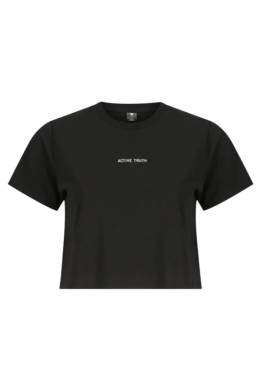 Everyday Cotton Cropped T-Shirt - Black/White