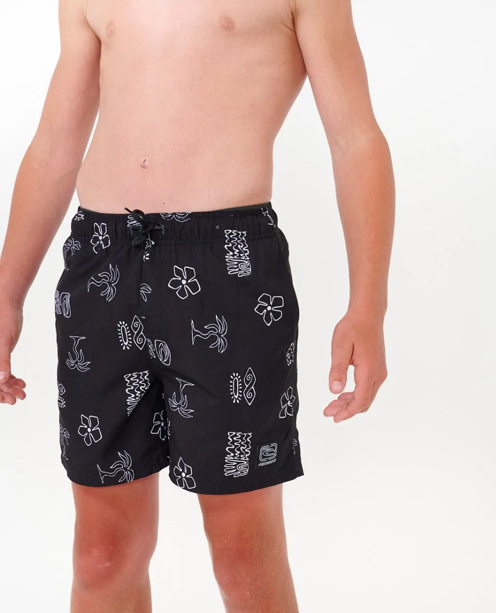 Evolution Motif Volley Boardshorts - Boy (8-16 years)
