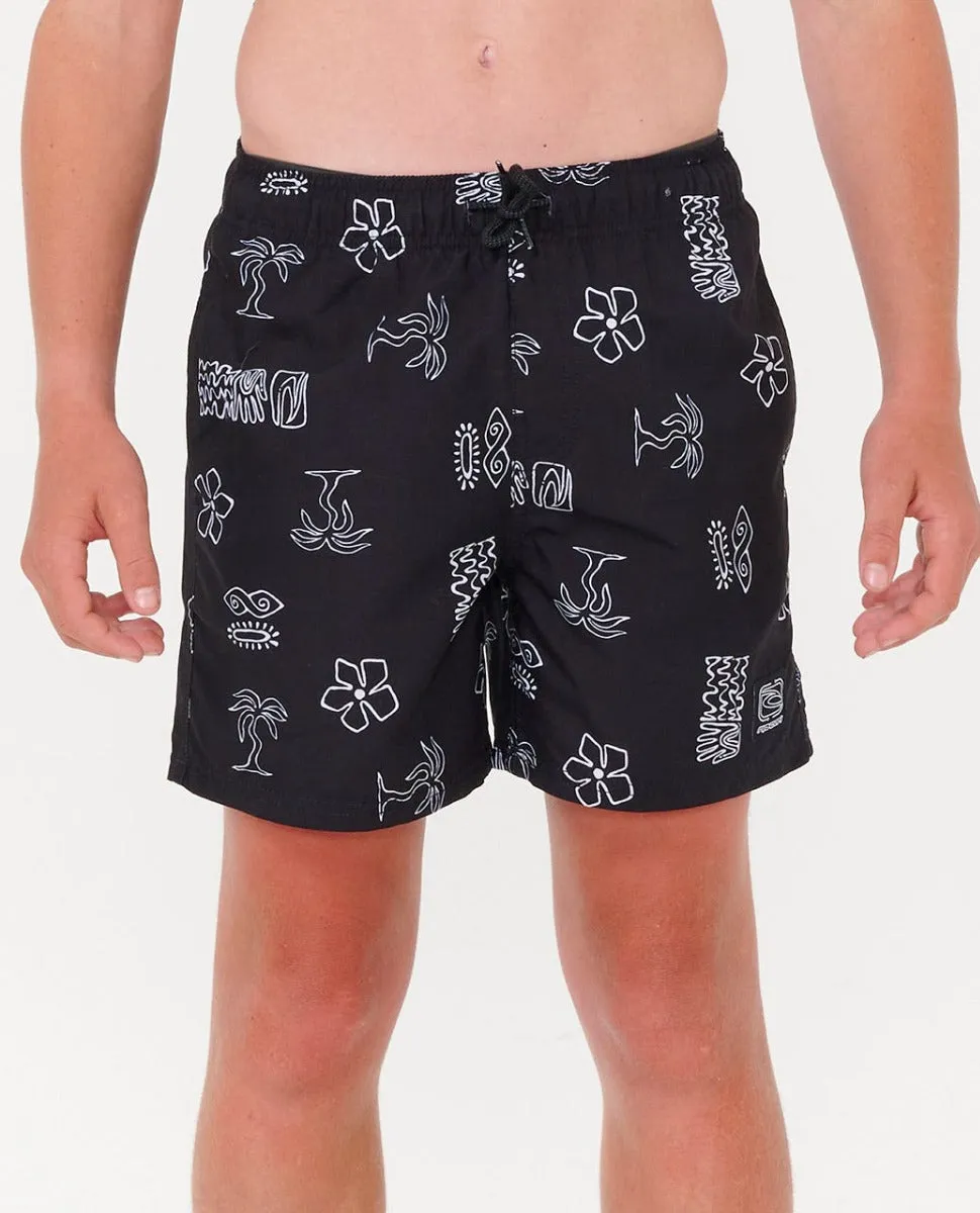 Evolution Motif Volley Boardshorts - Boy (8-16 years)