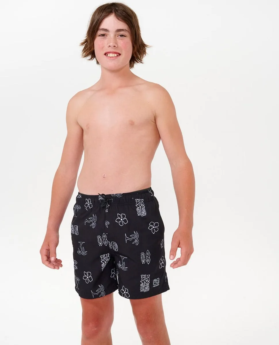 Evolution Motif Volley Boardshorts - Boy (8-16 years)