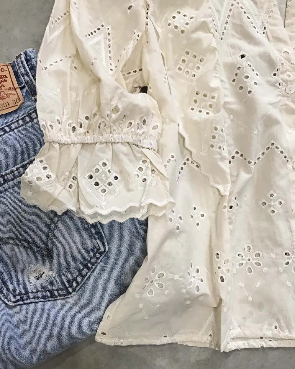 Eyelet Love Top