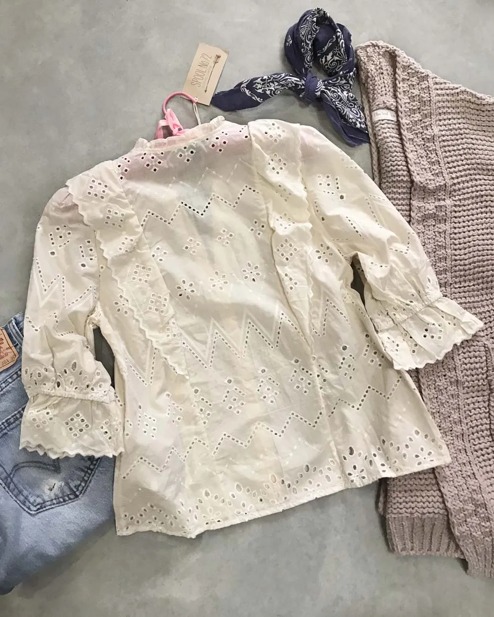 Eyelet Love Top