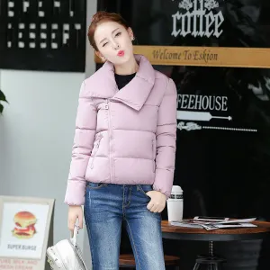Fashion Women's Down Jacket Female Warm Coat Ladies Casual Short Parka Soft Clothing