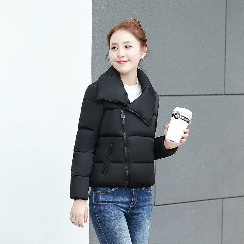 Fashion Women's Down Jacket Female Warm Coat Ladies Casual Short Parka Soft Clothing