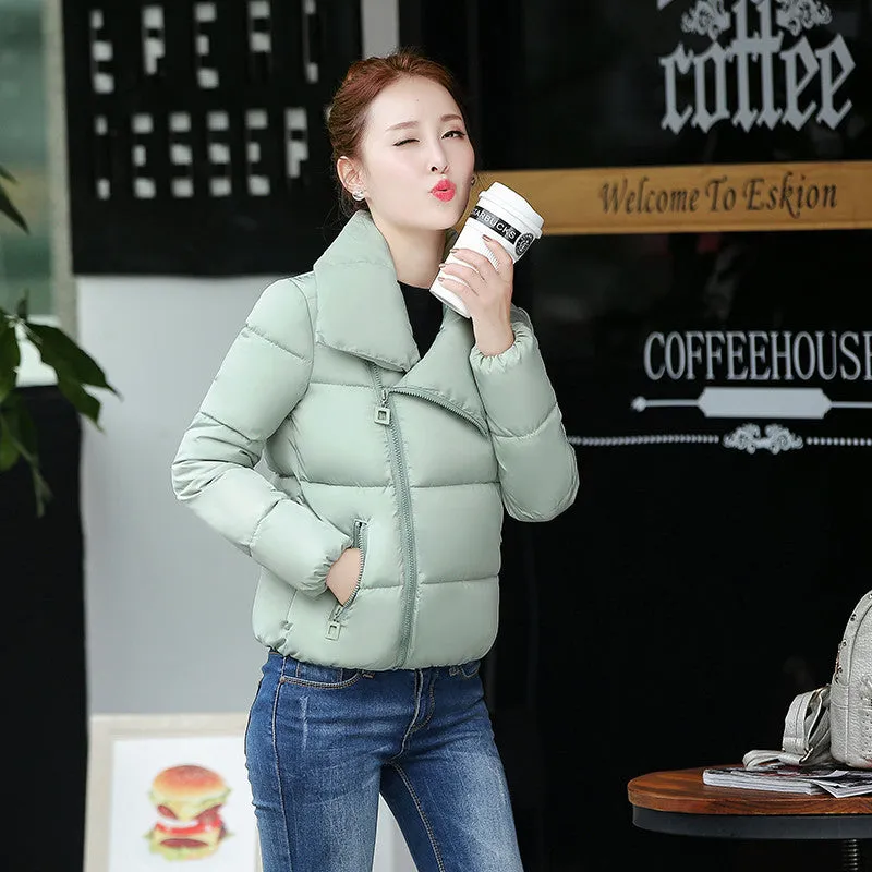 Fashion Women's Down Jacket Female Warm Coat Ladies Casual Short Parka Soft Clothing