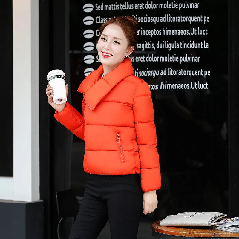 Fashion Women's Down Jacket Female Warm Coat Ladies Casual Short Parka Soft Clothing
