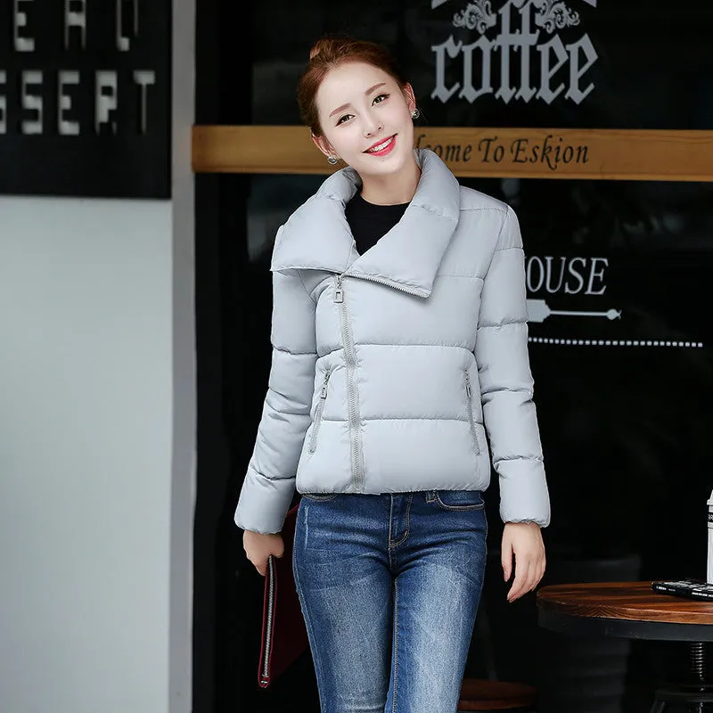 Fashion Women's Down Jacket Female Warm Coat Ladies Casual Short Parka Soft Clothing
