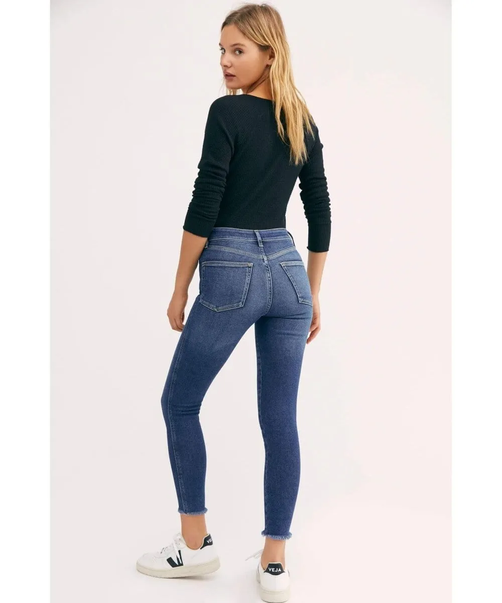 Feel Good Favorite Jean Capri Blue