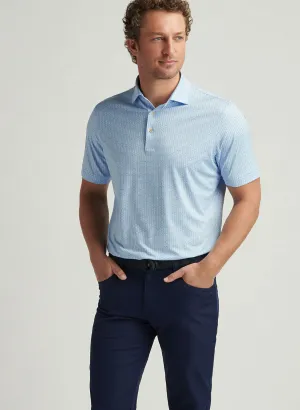 FIRST IN FLIGHT PERFORMANCE JERSEY POLO - PALE BLUE