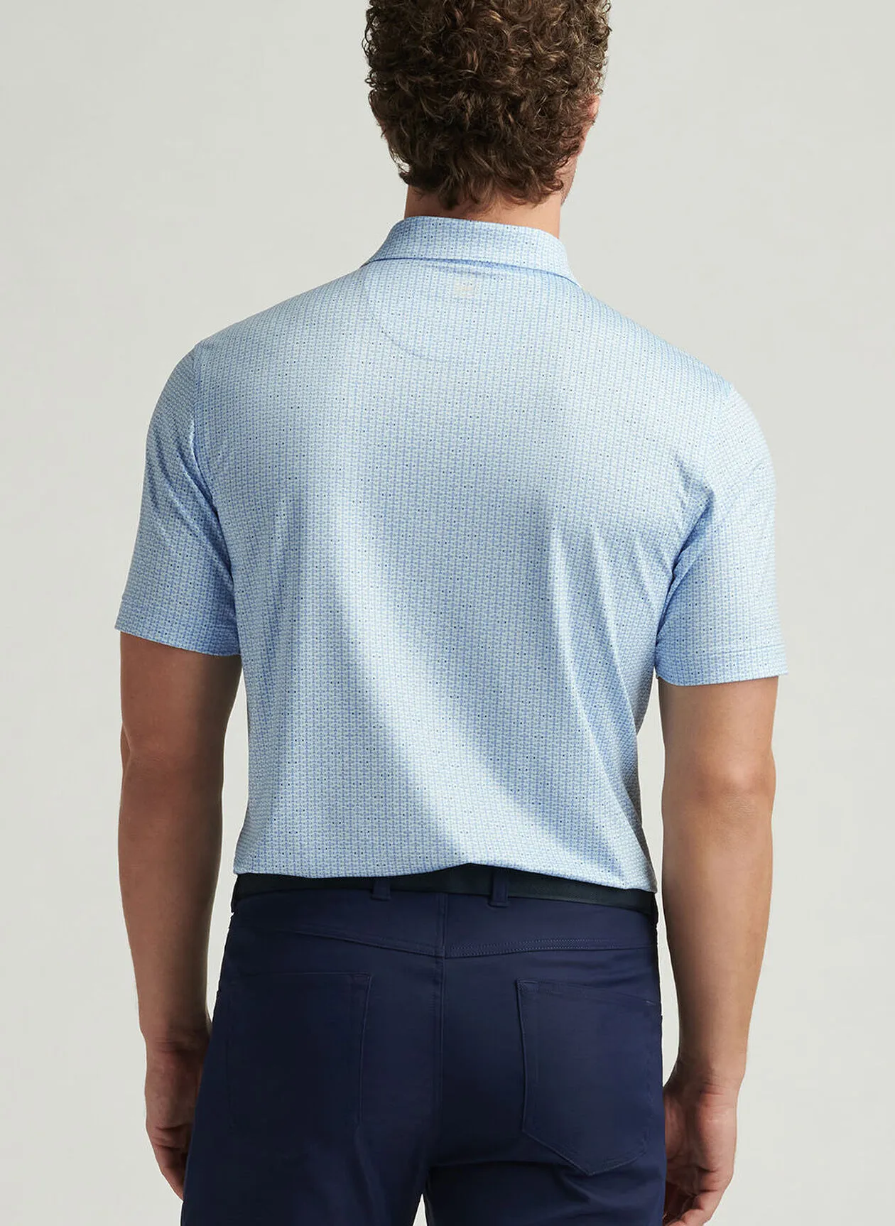 FIRST IN FLIGHT PERFORMANCE JERSEY POLO - PALE BLUE