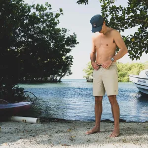 Fish Hippie Shaker Shorts-Taupe