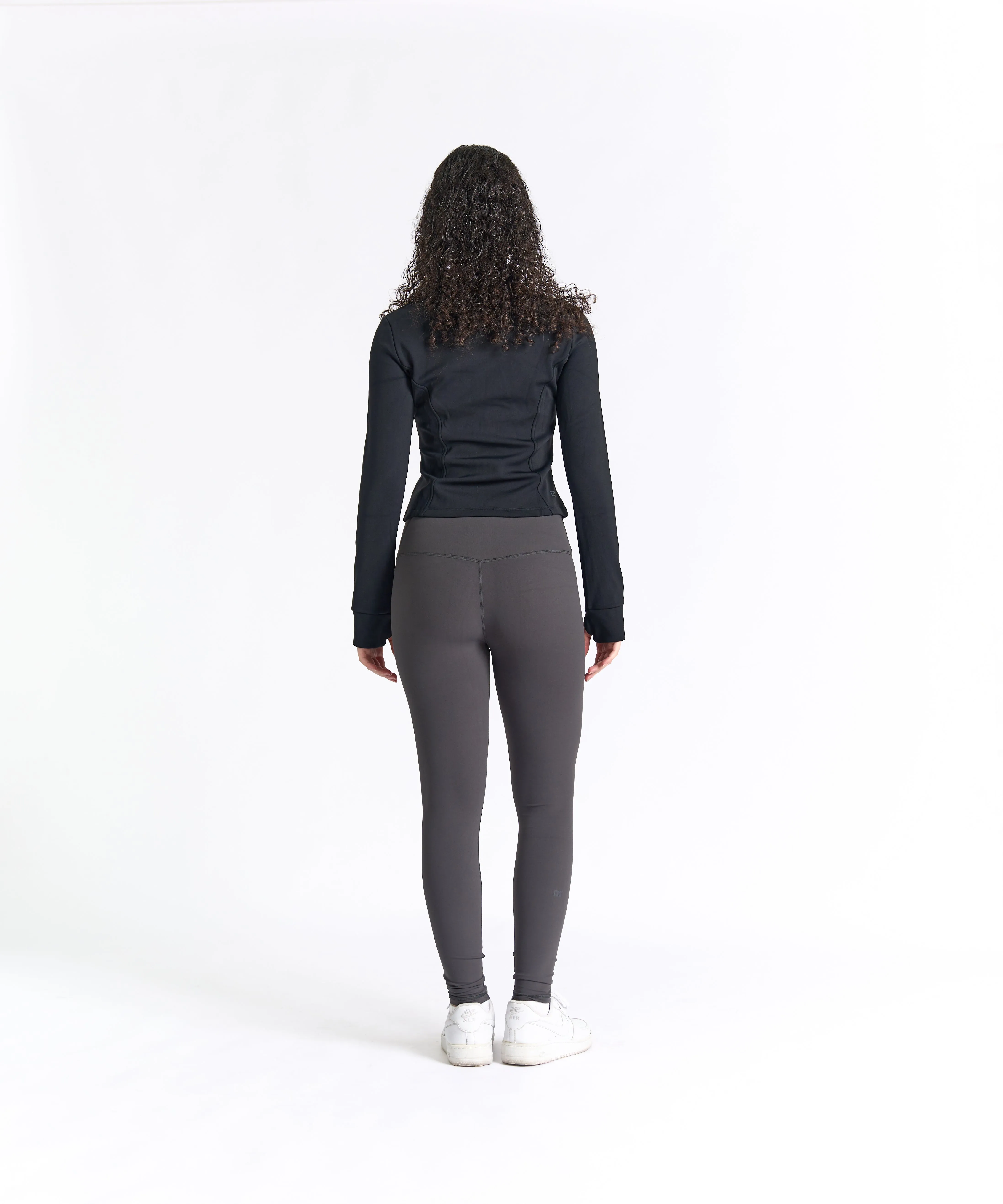 FlexEase Velvet Cropped Full-Zip Jacket