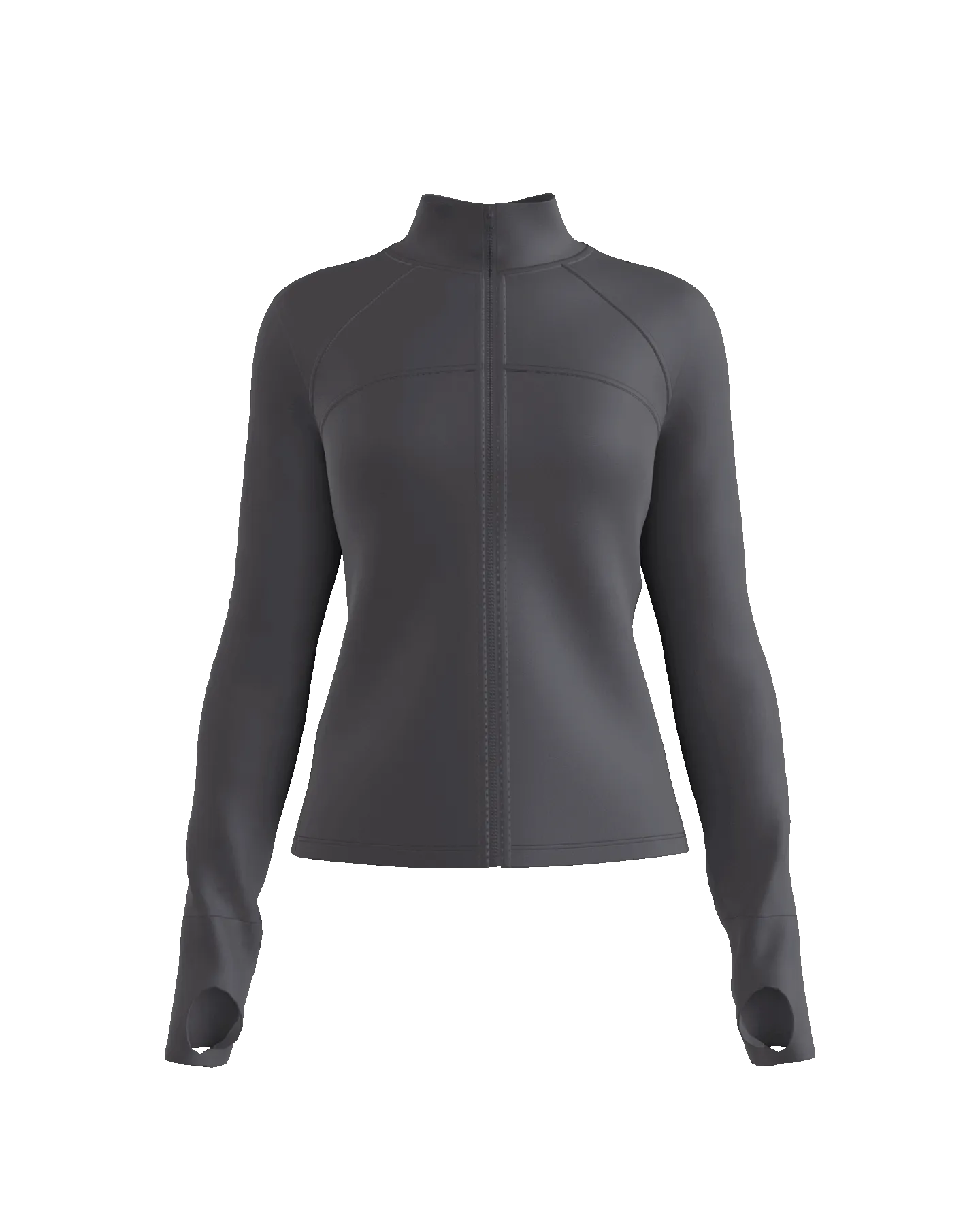 FlexEase Velvet Cropped Full-Zip Jacket