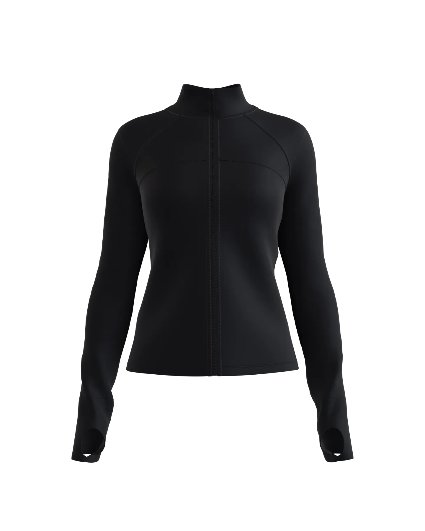 FlexEase Velvet Cropped Full-Zip Jacket