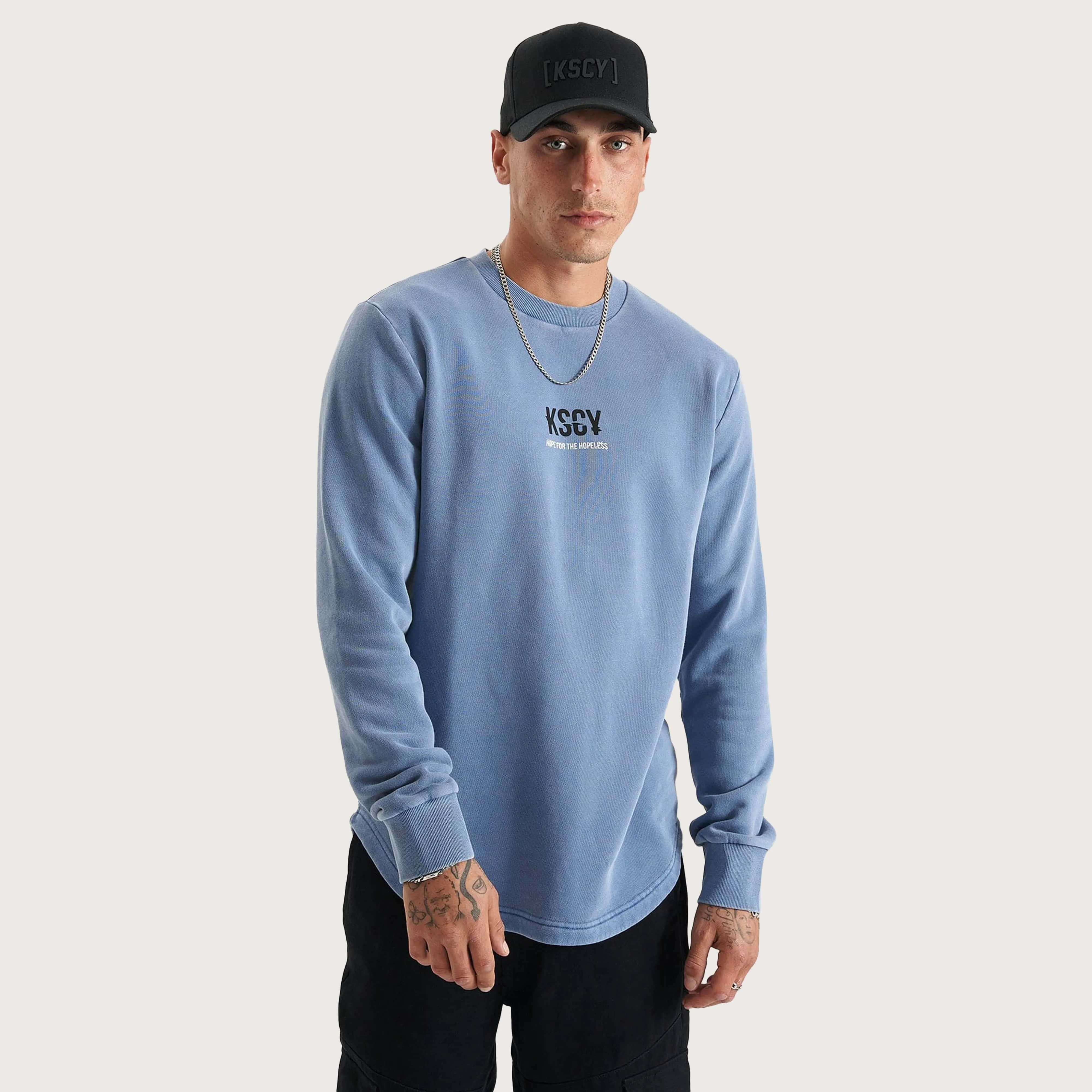 Flocculus Dual Curved Sweater Pigment Wild Wind