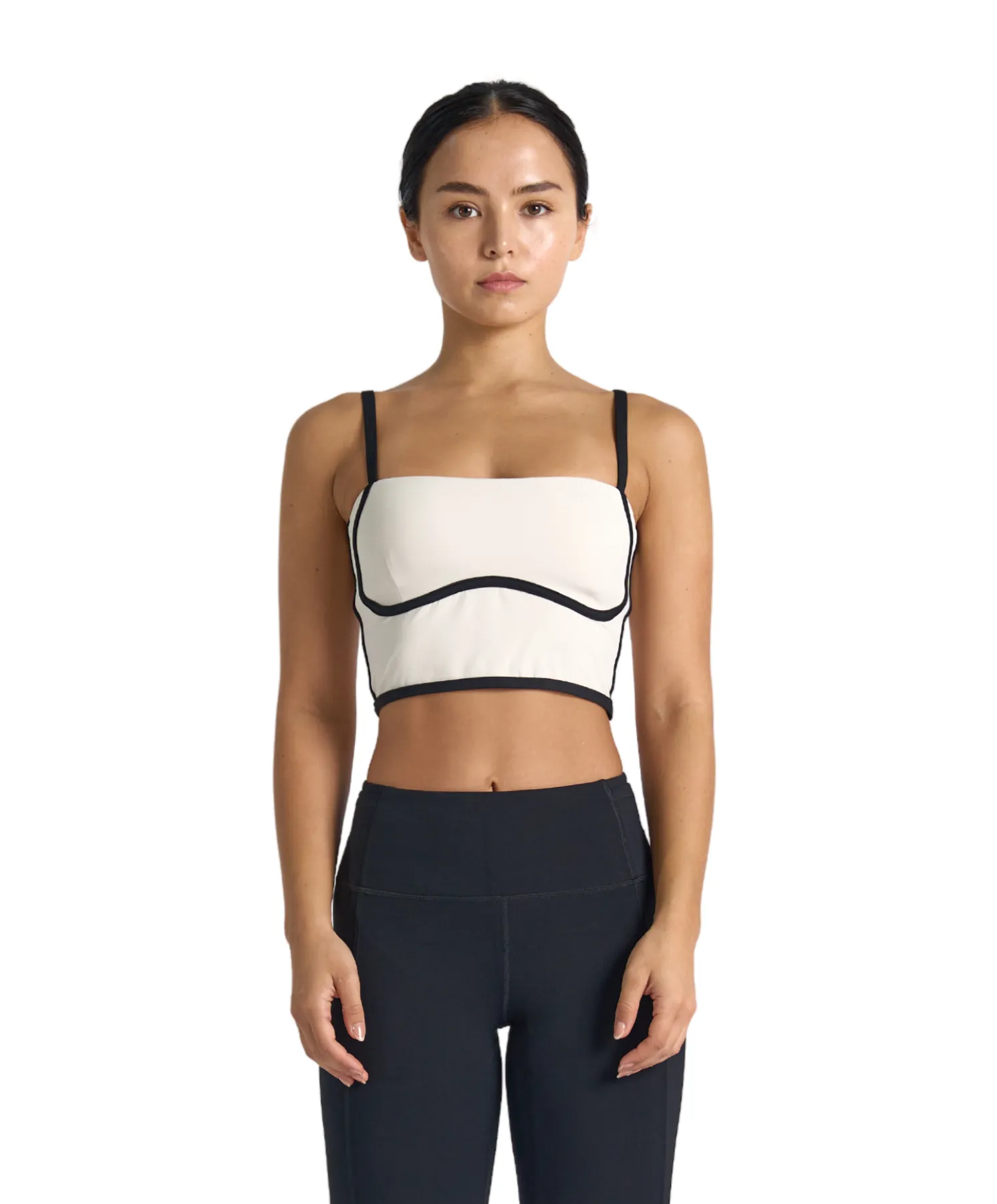 FlowForm Outline Cropped Tank (with built in pads)