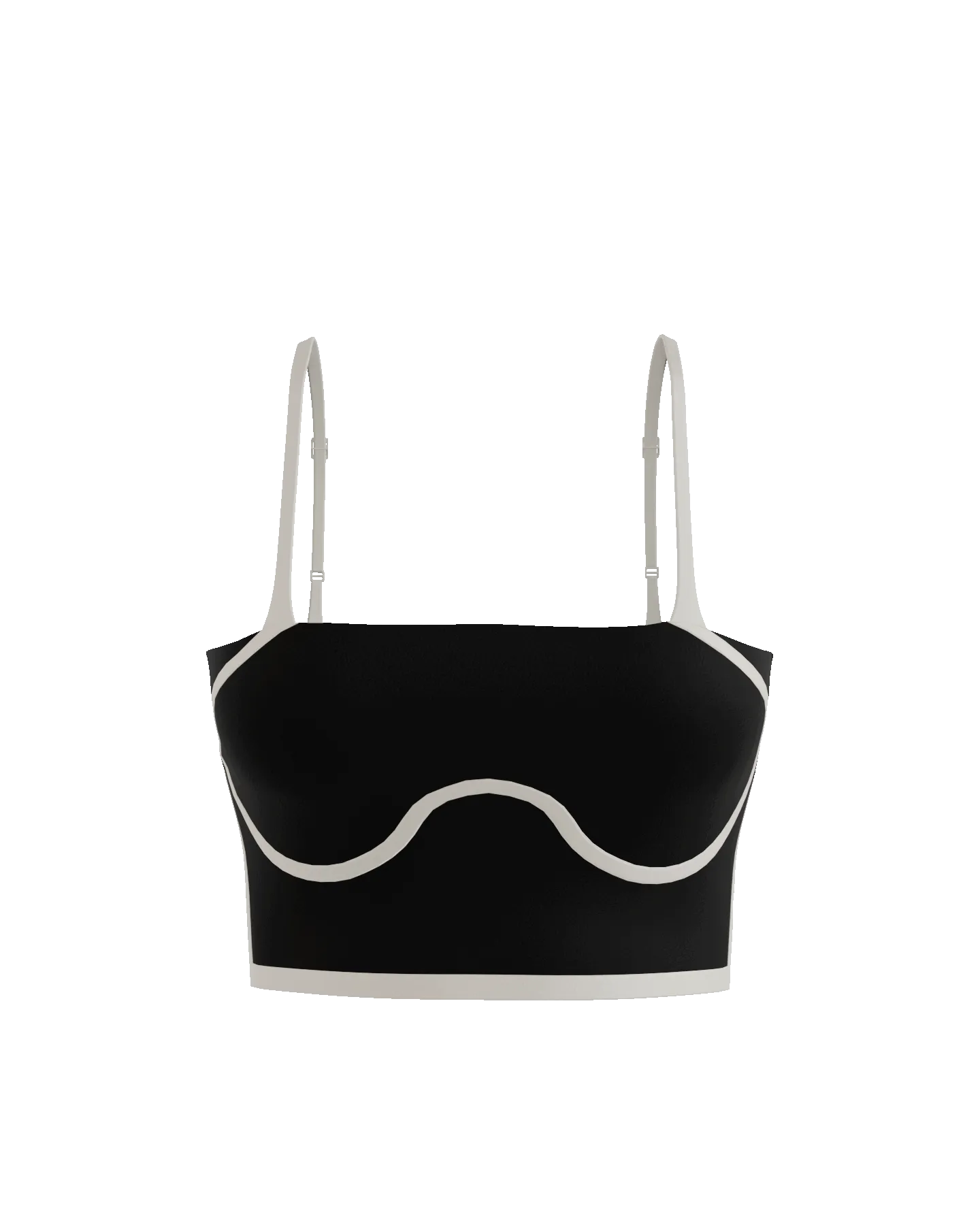 FlowForm Outline Cropped Tank (with built in pads)