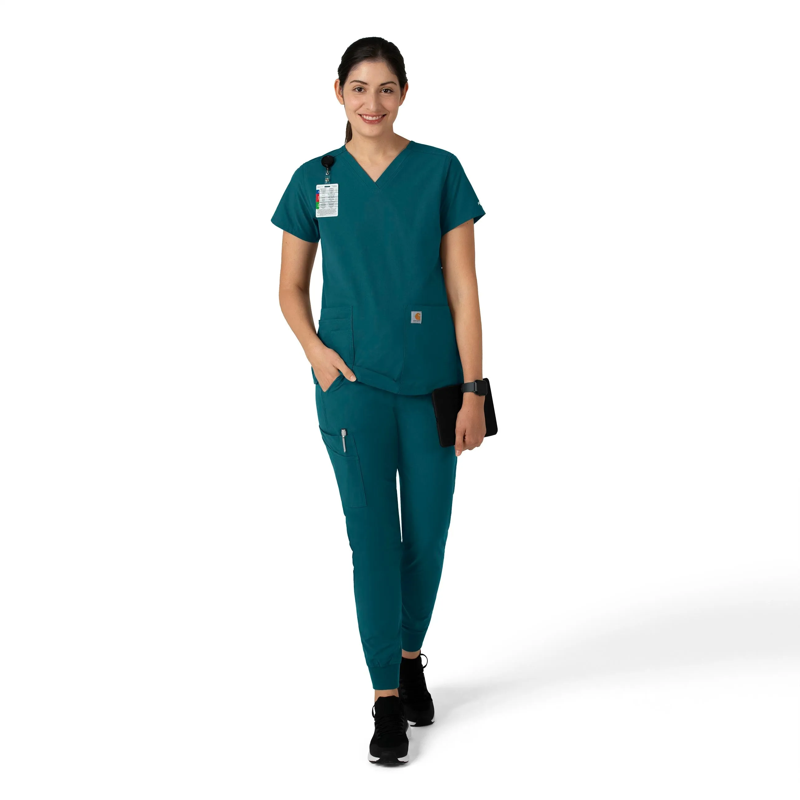 Force Essentials C51113 Jogger Scrub Pants Caribbean Blue