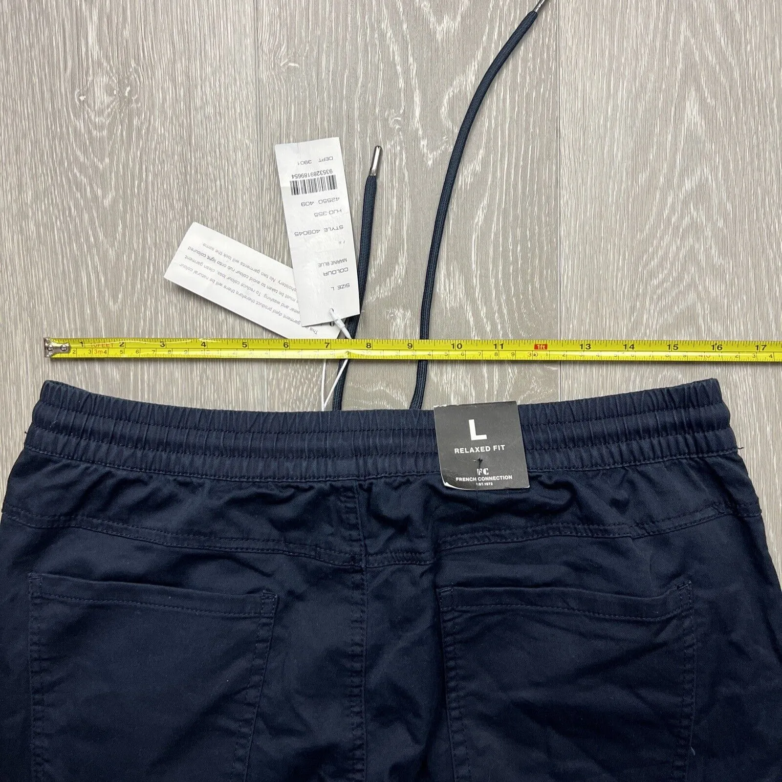 French Connection Mens Cuffed Cargo Pants Jogger Relaxed Fit Size Large (New)