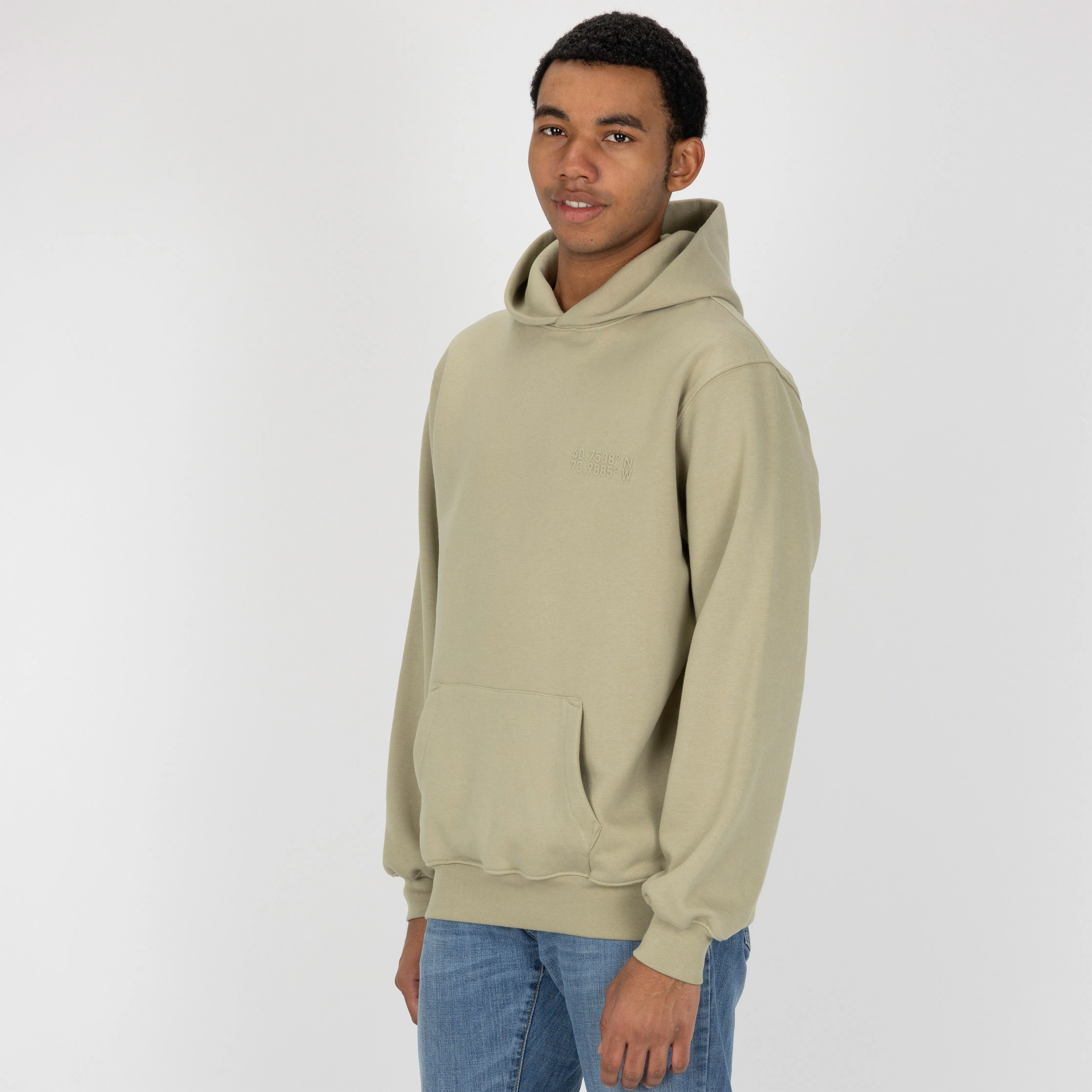 Gender Neutral Oversized Fleece Hoodie - Elm