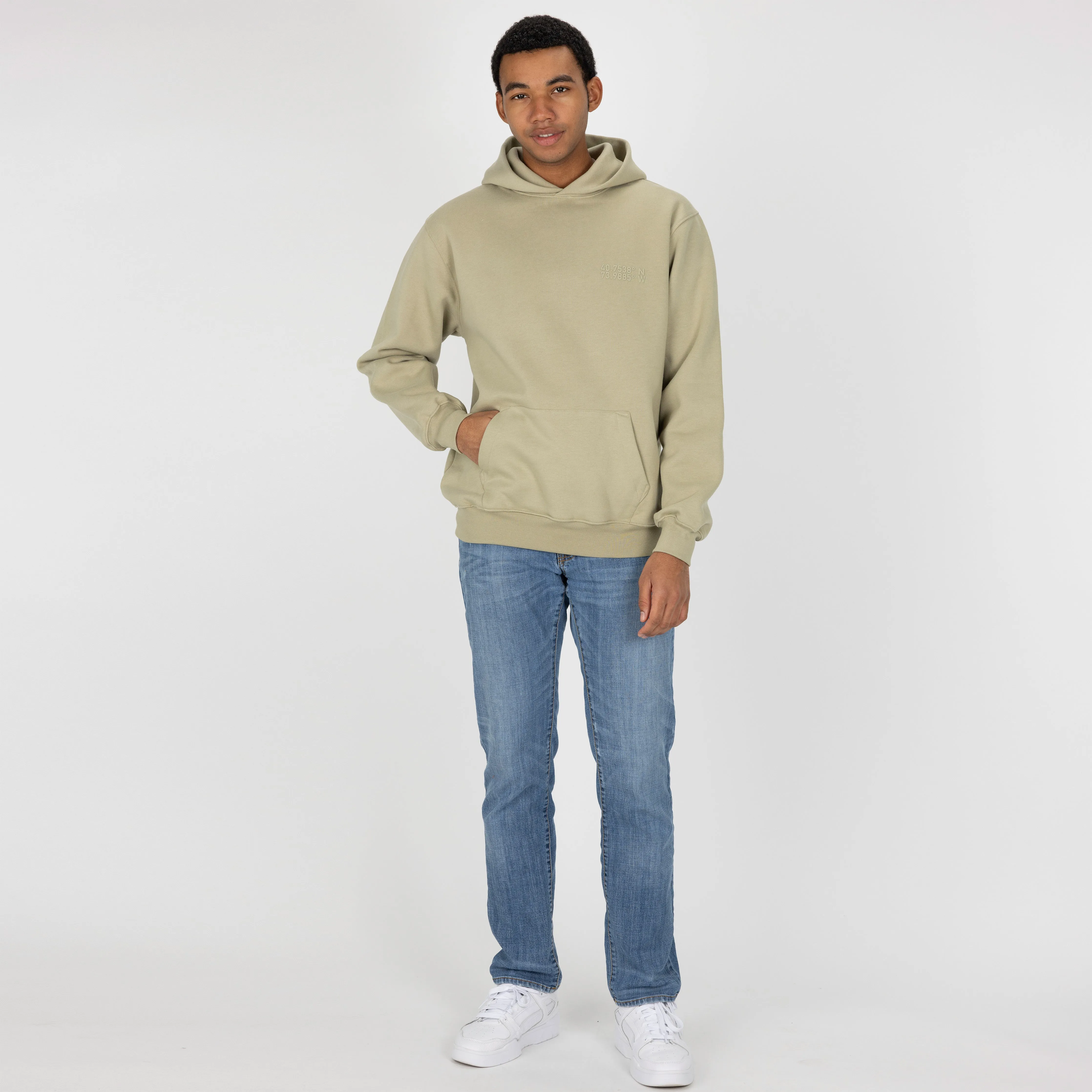 Gender Neutral Oversized Fleece Hoodie - Elm