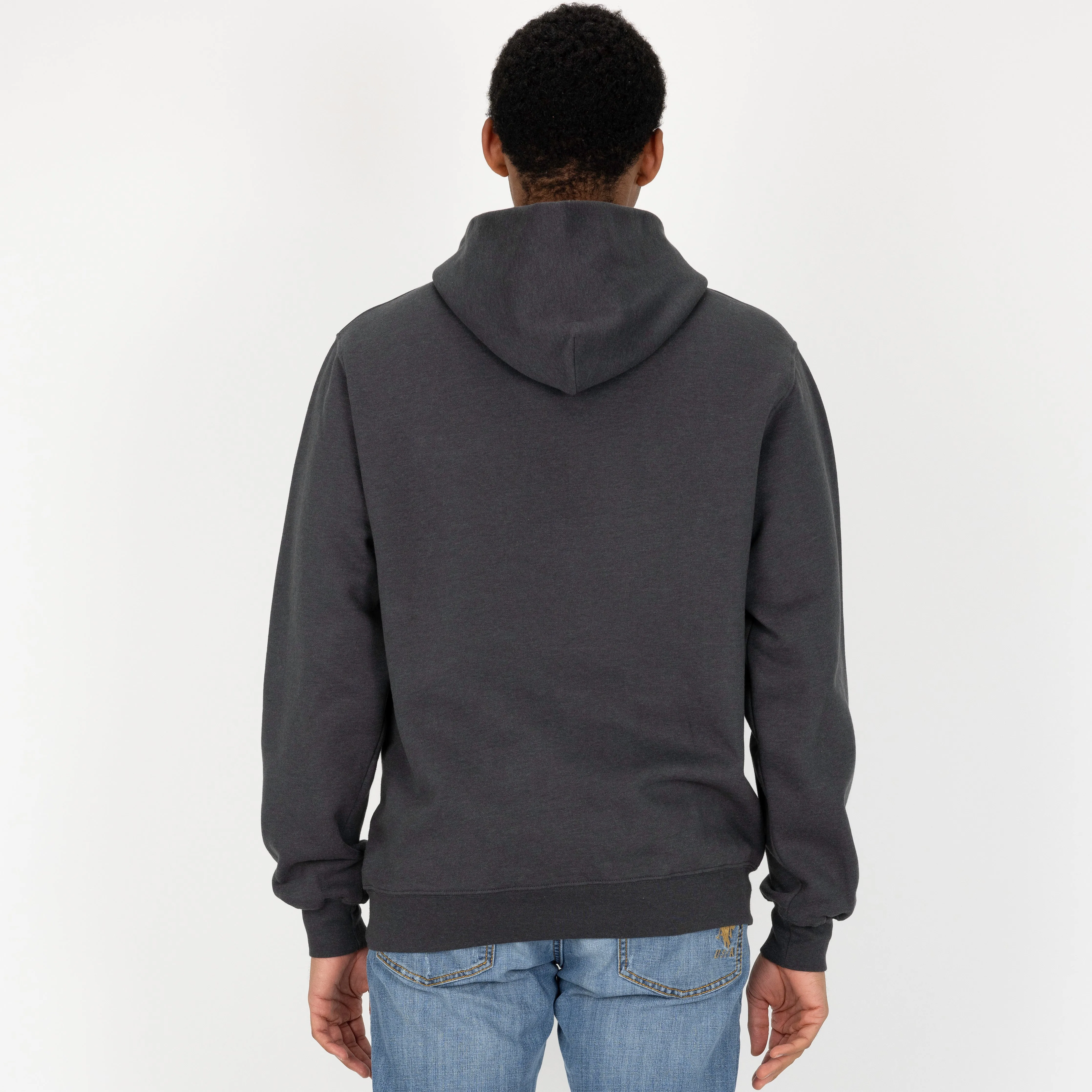 Gender Neutral Oversized Fleece Hoodie - Woodland Grey