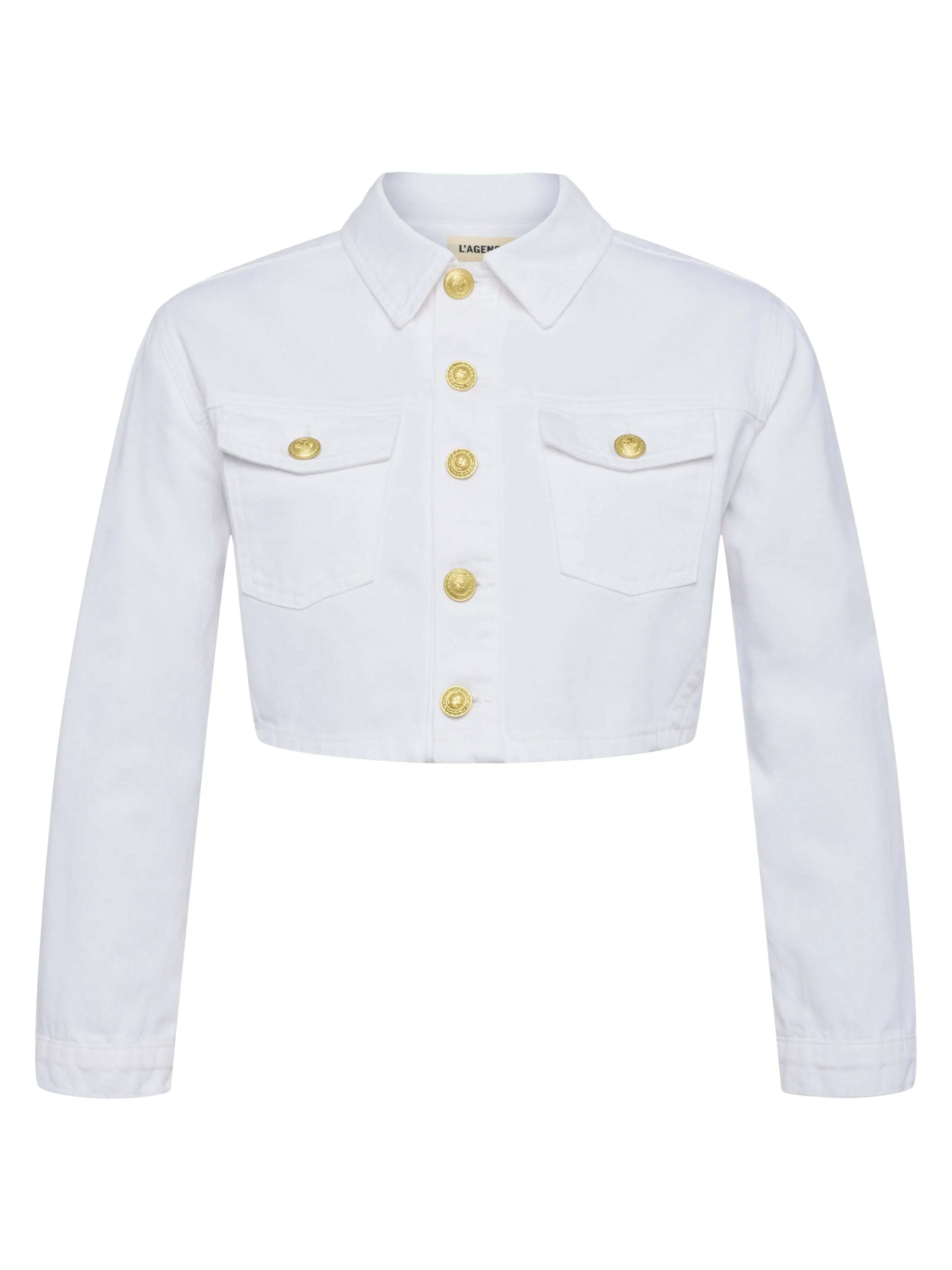 Genevie Cropped Denim Jacket
